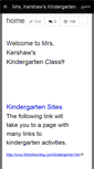 Mobile Screenshot of kkershaw.wikispaces.com