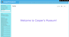 Desktop Screenshot of cooperhmuseum.wikispaces.com