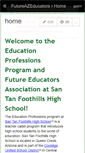 Mobile Screenshot of futureazeducators.wikispaces.com