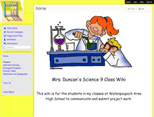 Tablet Screenshot of duncanscience9.wikispaces.com