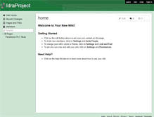 Tablet Screenshot of idraproject.wikispaces.com