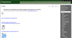 Desktop Screenshot of classclever.wikispaces.com