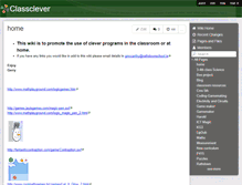 Tablet Screenshot of classclever.wikispaces.com