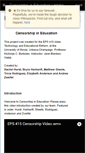 Mobile Screenshot of censorshipineducation.wikispaces.com