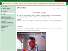 Tablet Screenshot of censorshipineducation.wikispaces.com