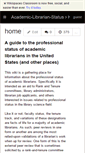 Mobile Screenshot of academic-librarian-status.wikispaces.com