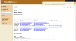 Desktop Screenshot of educ597-2012.wikispaces.com
