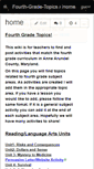 Mobile Screenshot of fourth-grade-topics.wikispaces.com