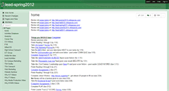 Desktop Screenshot of lead-spring2012.wikispaces.com