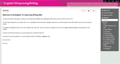 Desktop Screenshot of english10improvingwriting.wikispaces.com
