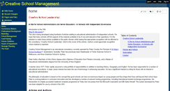 Desktop Screenshot of creativeschoolmanagement.wikispaces.com