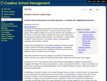 Tablet Screenshot of creativeschoolmanagement.wikispaces.com