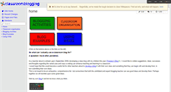 Desktop Screenshot of classroomblogging.wikispaces.com