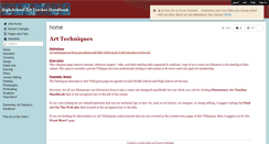 Desktop Screenshot of highschoolartteacherhandbook.wikispaces.com