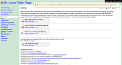 Desktop Screenshot of lewisinmath.wikispaces.com