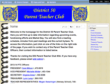 Tablet Screenshot of district50ptc.wikispaces.com
