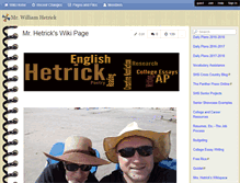 Tablet Screenshot of hetrick.wikispaces.com