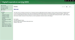 Desktop Screenshot of digitalcooperativelearning-mms.wikispaces.com