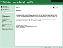 Tablet Screenshot of digitalcooperativelearning-mms.wikispaces.com