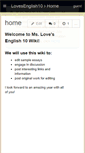 Mobile Screenshot of lovesenglish10.wikispaces.com