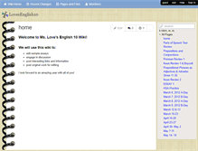 Tablet Screenshot of lovesenglish10.wikispaces.com