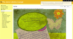 Desktop Screenshot of jacoxliteracylounge.wikispaces.com