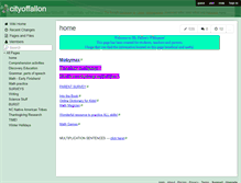 Tablet Screenshot of cityoffallon.wikispaces.com