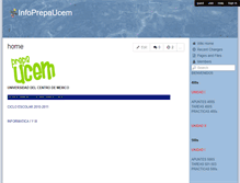 Tablet Screenshot of infoprepaucem.wikispaces.com