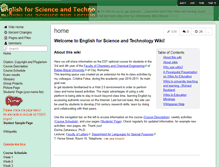 Tablet Screenshot of englishforscienceandtechnology-chem.wikispaces.com