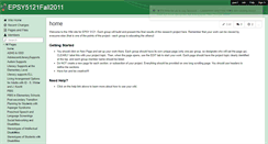 Desktop Screenshot of epsy5121fall2011.wikispaces.com