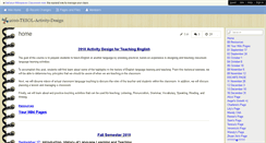 Desktop Screenshot of 2010-tesol-activity-design.wikispaces.com