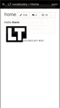 Mobile Screenshot of ltvocabulary.wikispaces.com