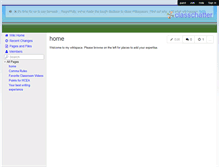 Tablet Screenshot of classchatter.wikispaces.com