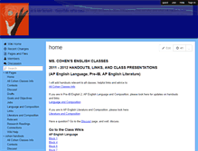 Tablet Screenshot of cohenhandouts.wikispaces.com