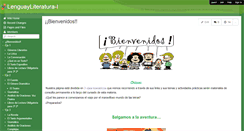 Desktop Screenshot of lenguayliteratura-1.wikispaces.com