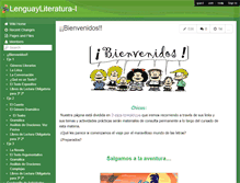 Tablet Screenshot of lenguayliteratura-1.wikispaces.com