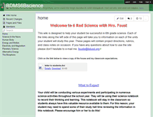 Tablet Screenshot of bdms6bscience.wikispaces.com