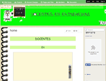 Tablet Screenshot of docentesenextremadura.wikispaces.com