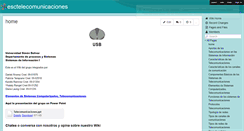 Desktop Screenshot of esctelecomunicaciones.wikispaces.com