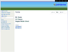 Tablet Screenshot of joshdavies.wikispaces.com