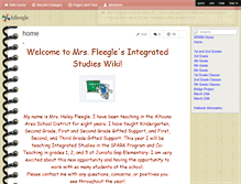 Tablet Screenshot of hfleegle.wikispaces.com