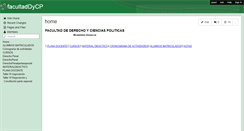 Desktop Screenshot of facultaddycp.wikispaces.com