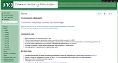 Desktop Screenshot of comunicacionyeducacionuned.wikispaces.com