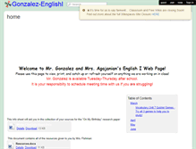 Tablet Screenshot of gonzalez-english.wikispaces.com