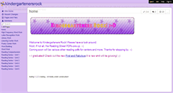 Desktop Screenshot of kindergartenersrock.wikispaces.com