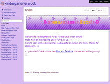 Tablet Screenshot of kindergartenersrock.wikispaces.com
