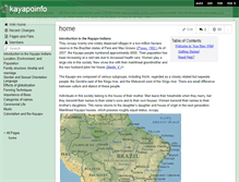 Tablet Screenshot of kayapoinfo.wikispaces.com