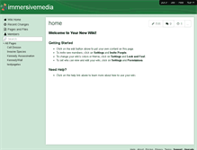 Tablet Screenshot of immersivemedia.wikispaces.com