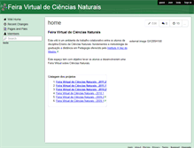 Tablet Screenshot of feiravirtualcienciasnaturais.wikispaces.com