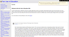 Desktop Screenshot of fairuseineducation.wikispaces.com
